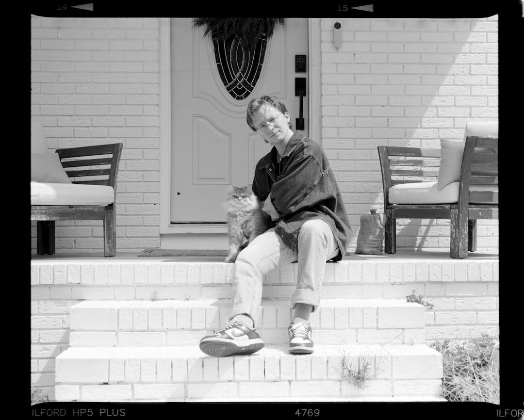 elderly woman portrait neighborhood