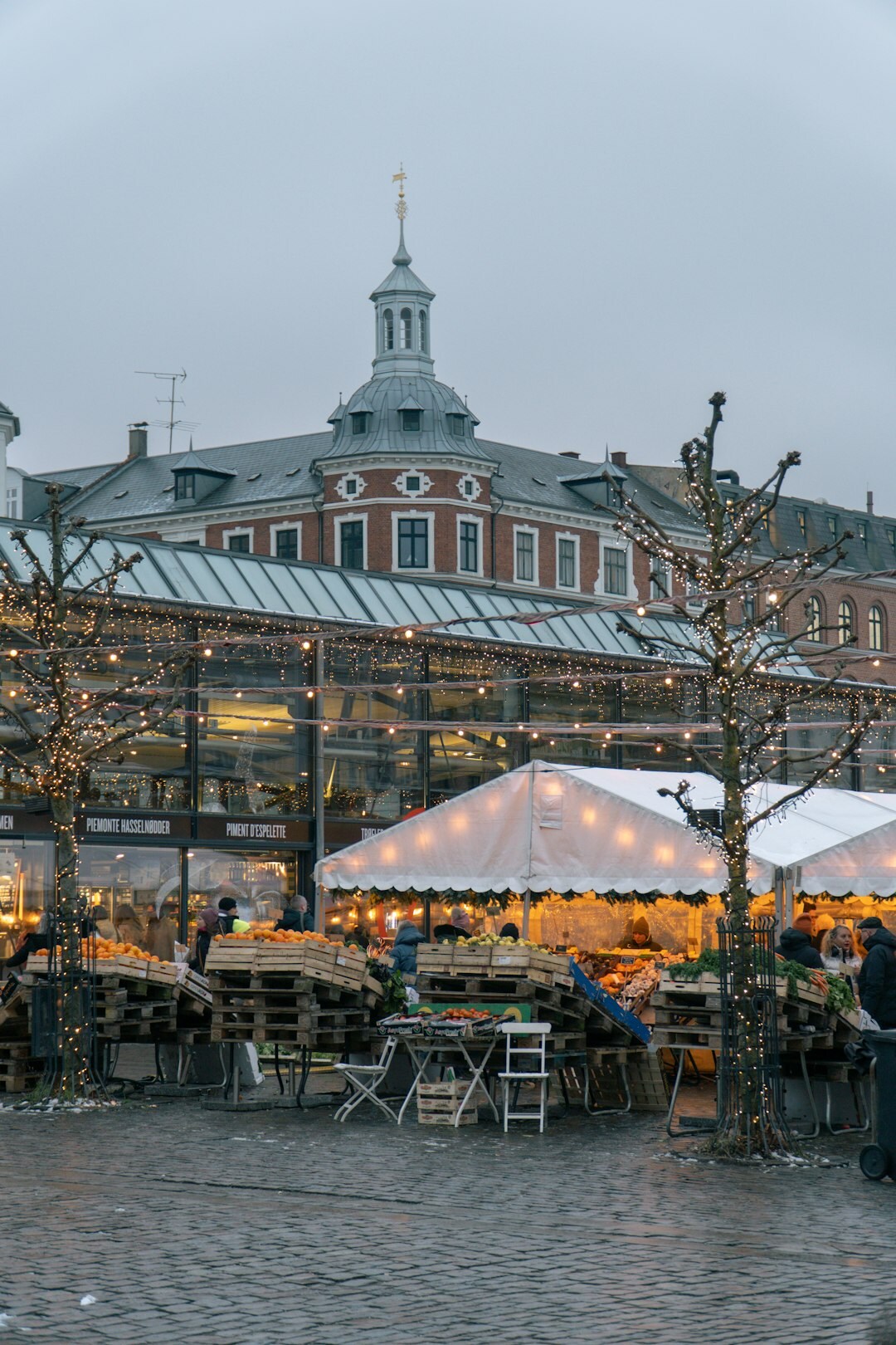 Documentary photo of a small local market in Denmark